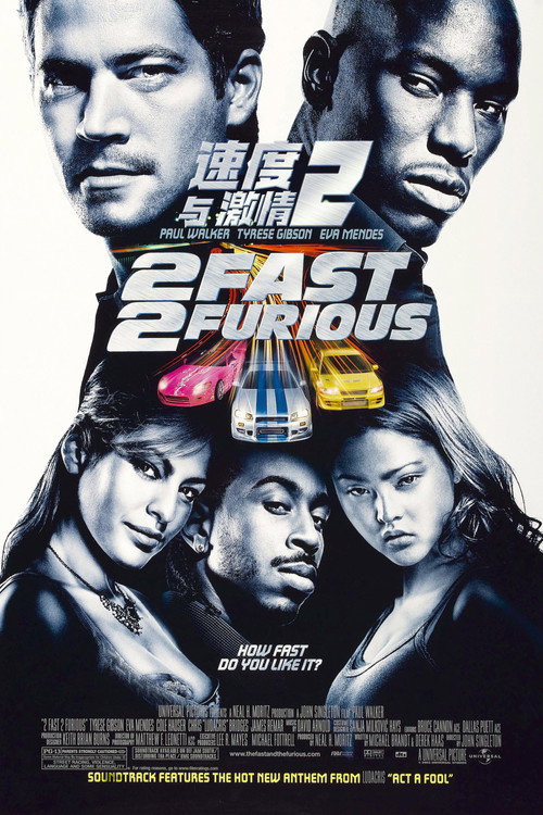 速度与激情2电影海报