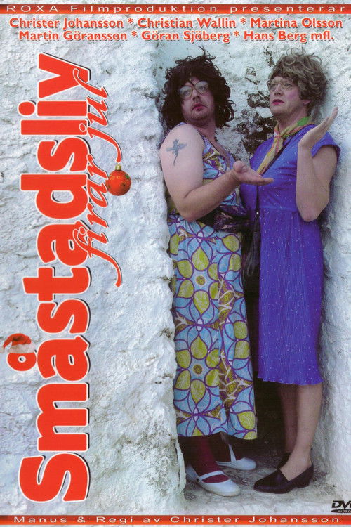 Småstadsliv firar jul Poster