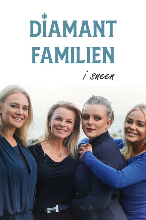 Background poster of Diamantfamilien i sneen blurred