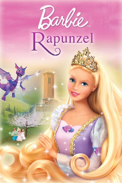 Barbie as Rapunzel movie poster player