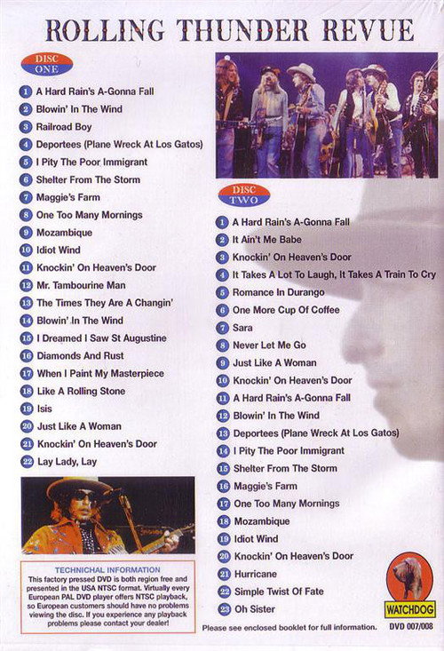 Rolling Thunder Revue - 1975-1976 Video Anthology poster 2