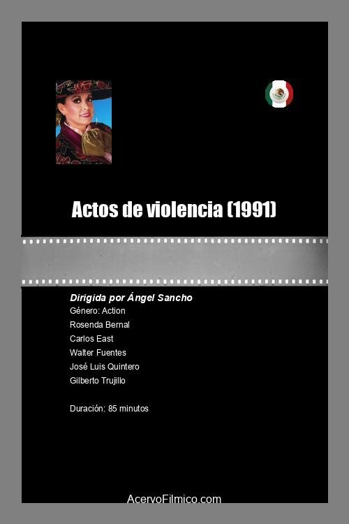 Actos de violencia Poster