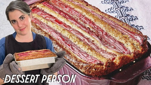 Claire Saffitz Makes Rhubarb Cake