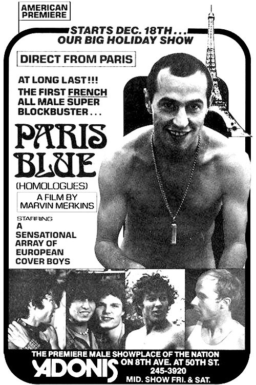 Paris Blue Poster