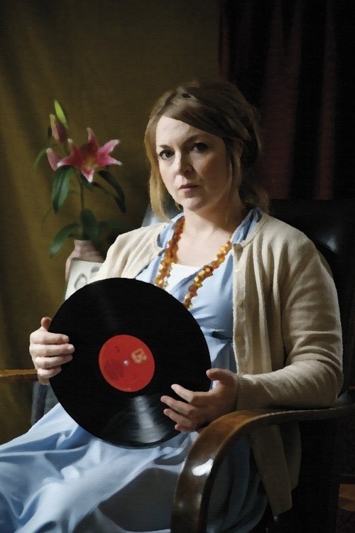 Woman and Gramophone Poster