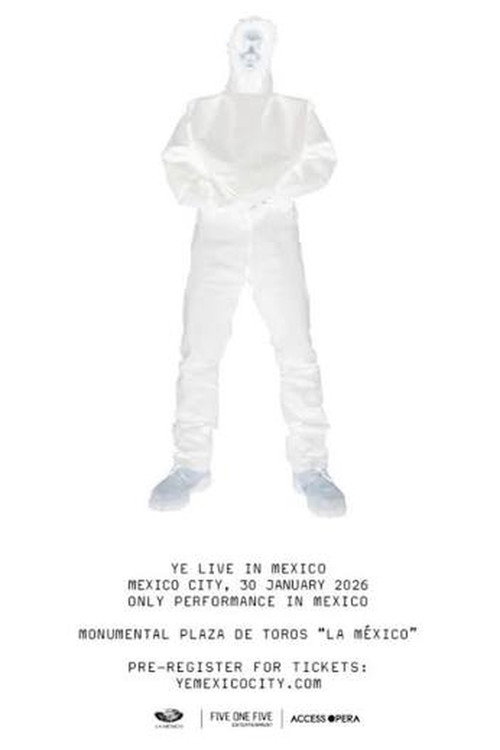 Ye Live at Mexico City Night 1 Poster