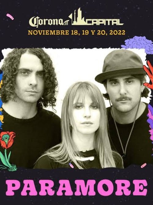 Paramore - Live At Corona Capital 2022 Poster