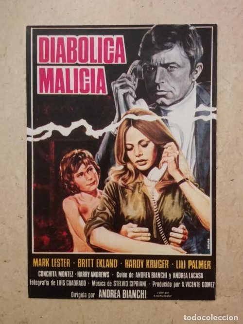 Background poster of Diabólica malicia blurred