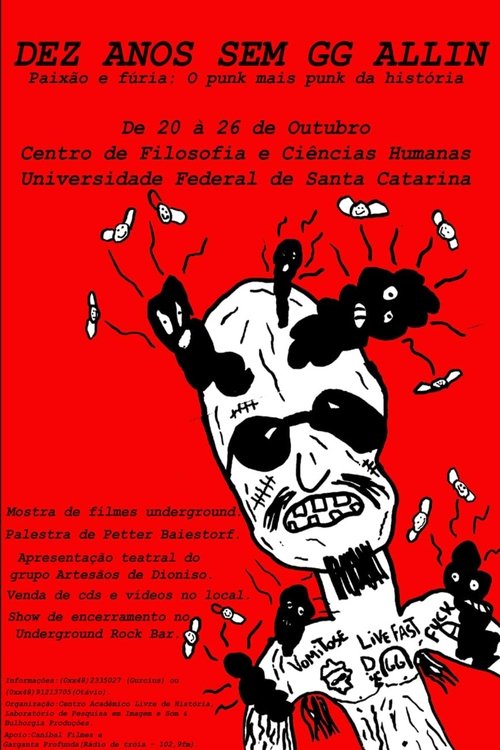 Ten Years Without GG Allin Poster