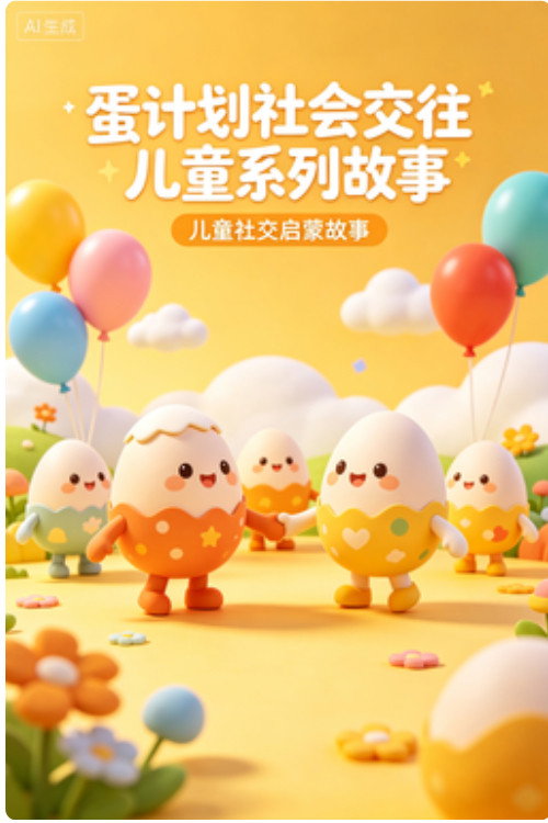 蛋计划社会交往儿童系列故事电影海报