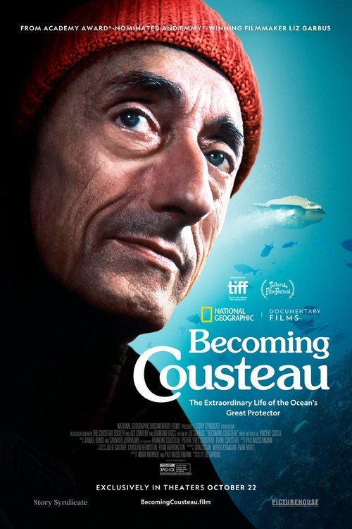 Becoming Cousteau poster Becoming Cousteau (2021) Online bästa kvalitet HD