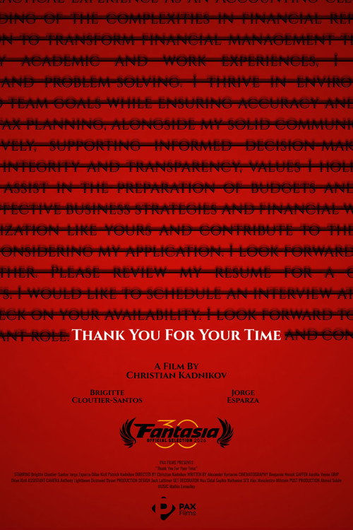 Thank You For Your Time Poster