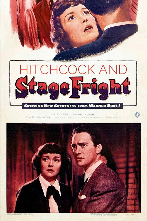 Hitchcock and 'Stage Fright' poster 2