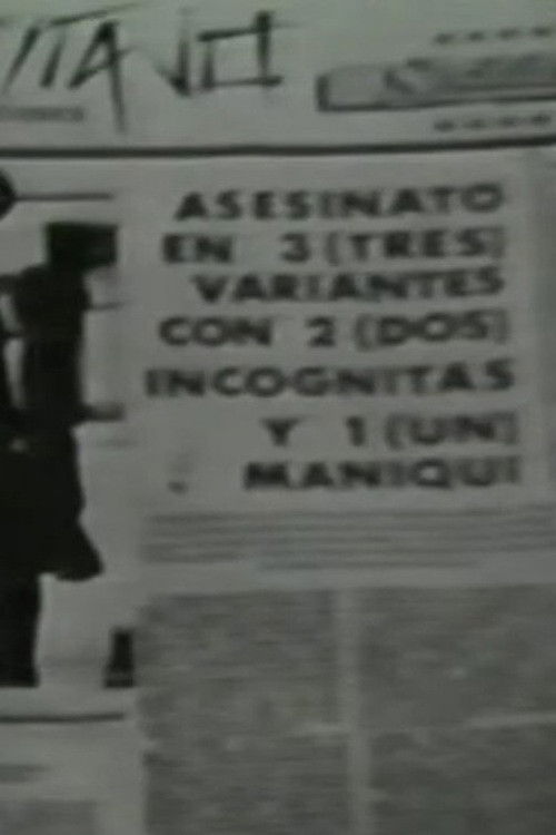 Asesinato en 3 variantes con 2 incognitas y 1 maniqui Poster