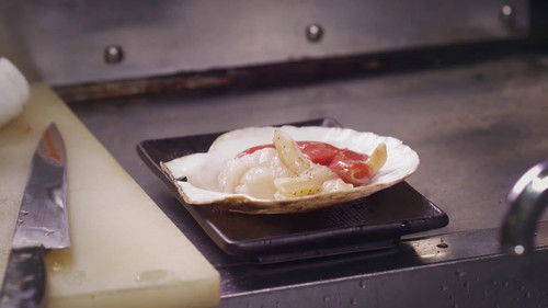 Butter scallops on a spring night