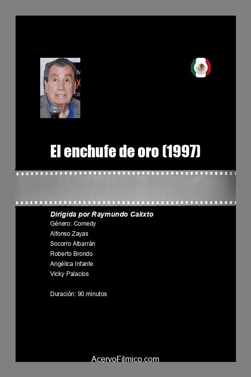 El enchufe de oro Poster