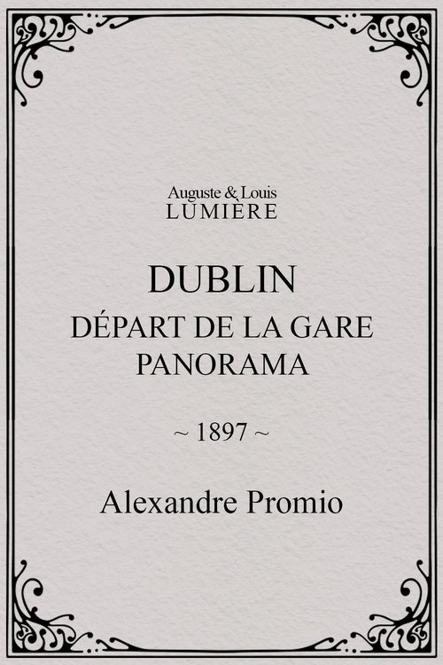 Dublin, Départ de la gare. Panorama
