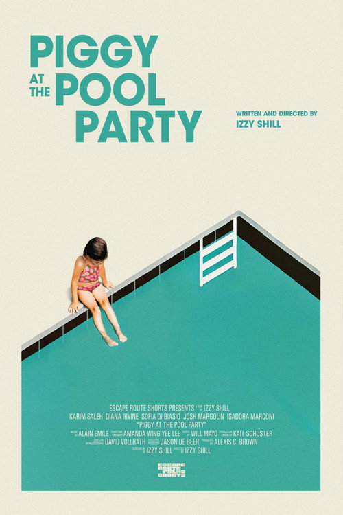 Piggy at the Pool Party Poster
