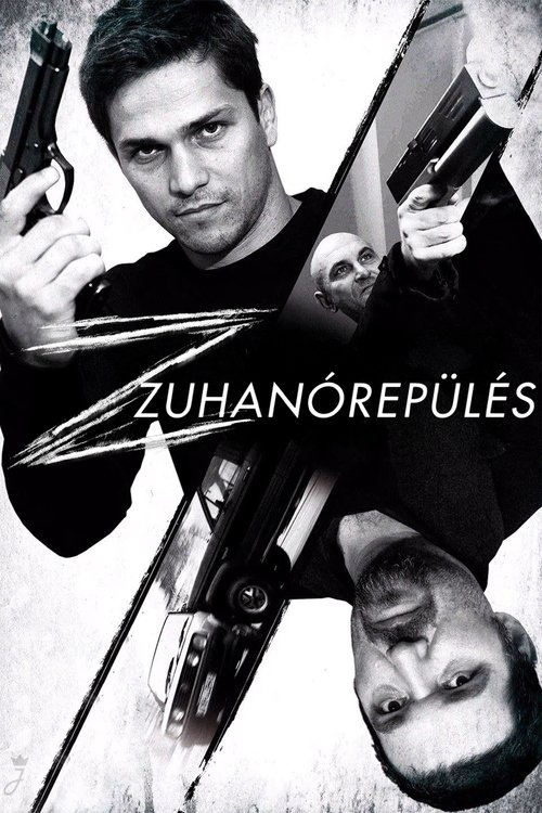 Background poster of Zuhanórepülés blurred