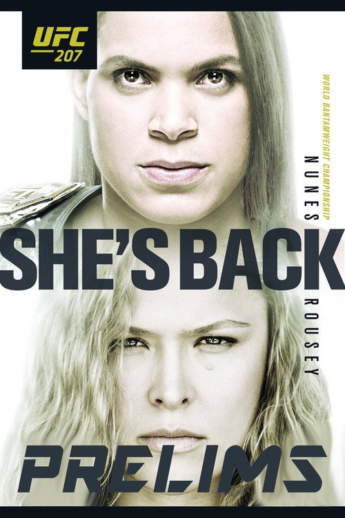 UFC 207: Nunes vs. Rousey poster 2