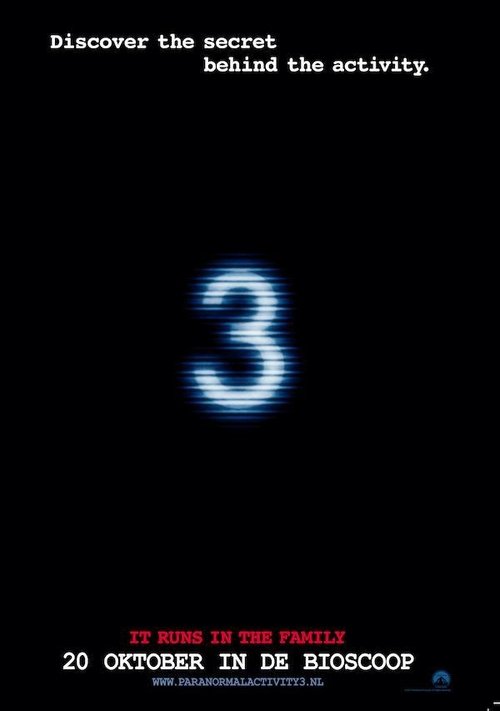 Paranormal Activity 3 movie poster player