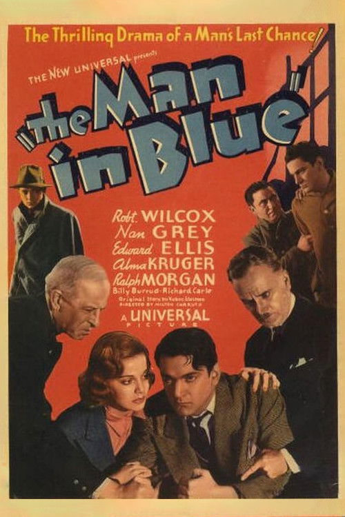 The Man in Blue Poster