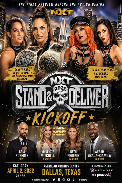 WWE NXT Stand & Deliver Kickoff Poster