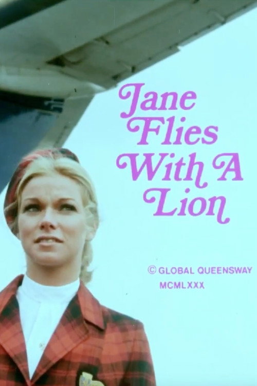 Jane Flies with a Lion Poster