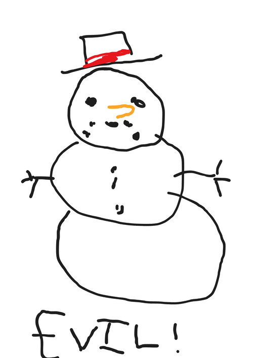 Frosty the evil snowman poster 1