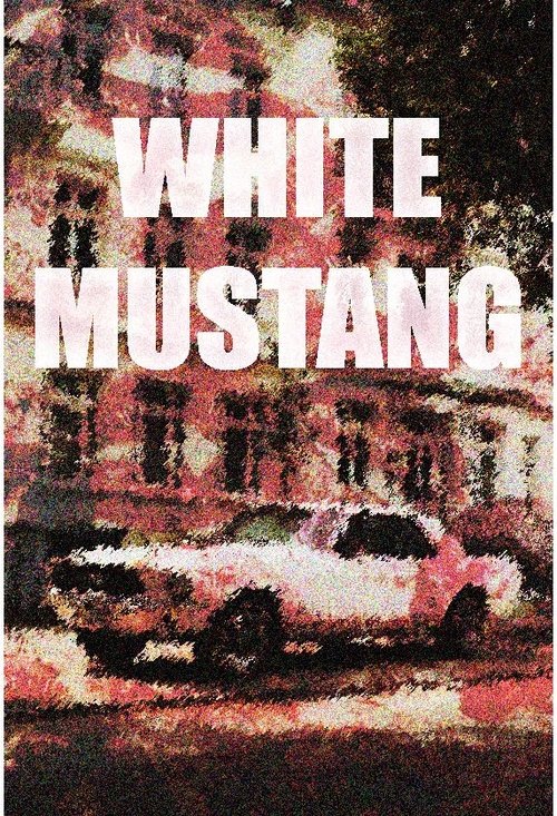 White mustang Poster