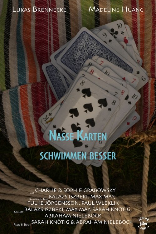 Nasse Karten schwimmen besser Poster