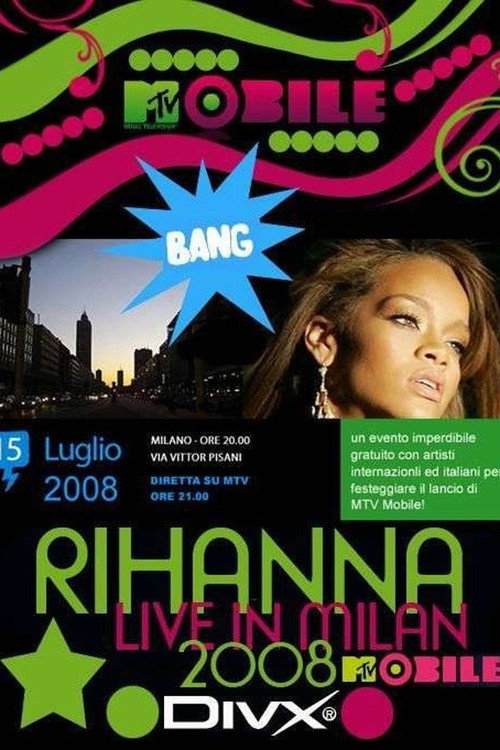 Rihanna Live in Milan Poster