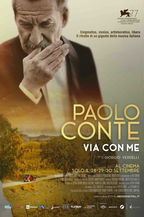 Paolo Conte - Via con me (2020) Mira la transmisión completa de la película en línea