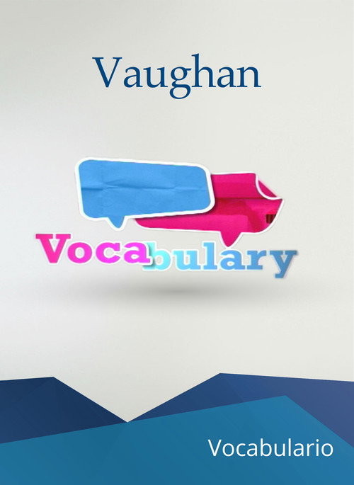 Vocabulary (Vaughan)电影海报