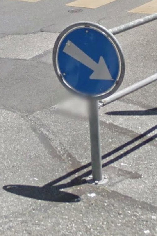 Jean-Luc Godard and Anne-Marie Miéville on Google StreetView poster 2