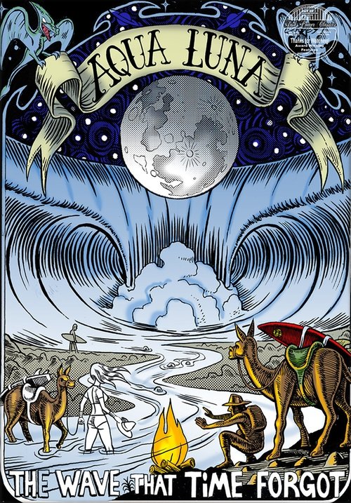 Aqua Luna Poster