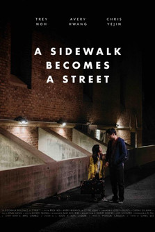 A Sidewalk Becomes a Street Poster
