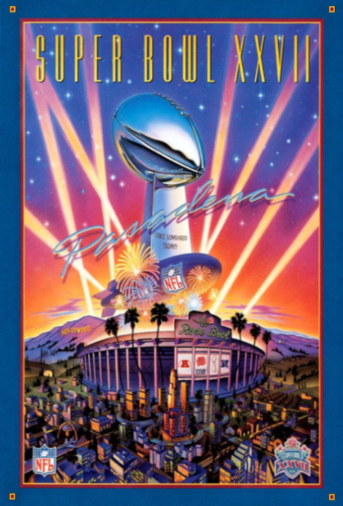 Super Bowl XXVII's poster