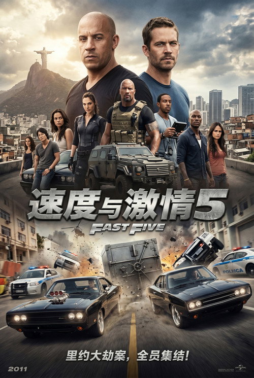 速度与激情5电影海报