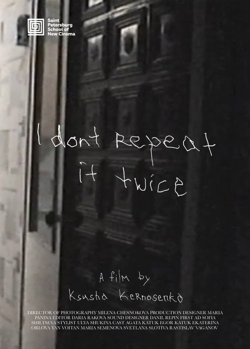Poster for I Don't Repeat it Twice