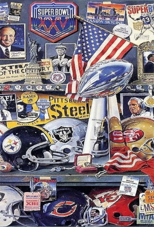 Super Bowl XXV's poster