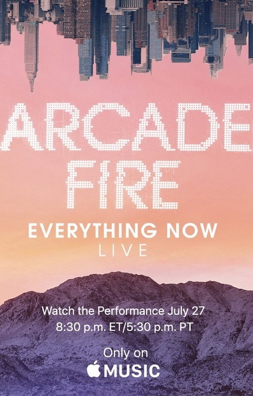 Arcade Fire - Everything Now Live poster 2