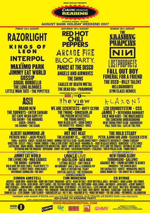 Reading + Leeds Festival 2007