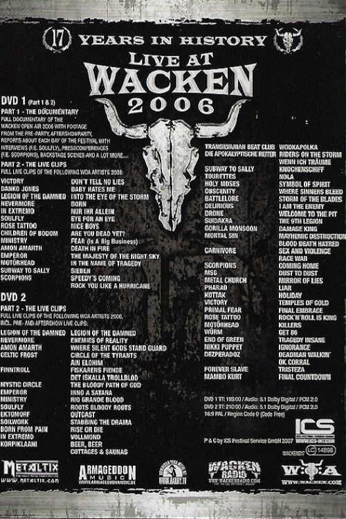 Live at Wacken 2006 - 17 Years in History poster 2