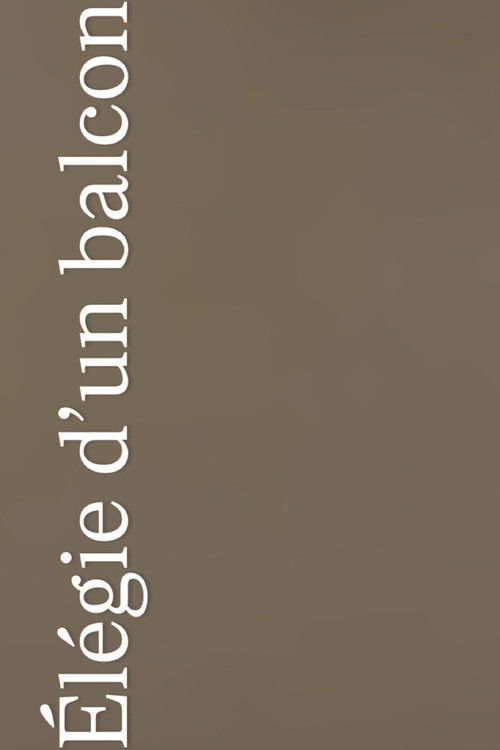 Élégie d’un Balcon