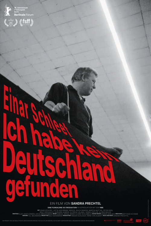 Einar Schleef - No Germany Did I Find Poster