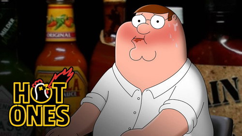Peter Griffin Bares It All While Eating Spicy Wings