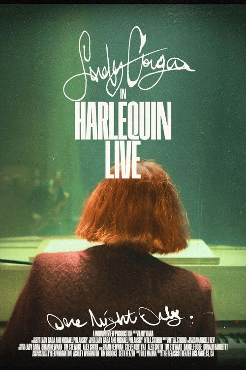 Lady Gaga in Harlequin Live: One Night Only Poster