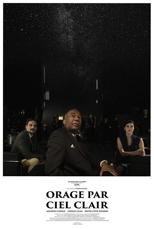 Orage par ciel clair Poster
