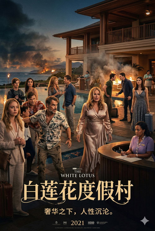 白莲花度假村电影海报